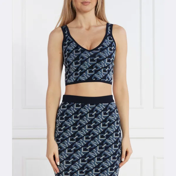 Облегающий топ Michael Kors, синий
Облегающий топ Michael Kors, синий