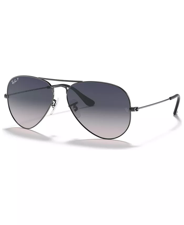 Поляризованные унисекс-солнцезащитные очки, RB3025 AVIATOR GRADIENT Ray-Ban, черный
Поляризованные унисекс-солнцезащитные очки, RB3025 AVIATOR GRADIENT Ray-Ban, черный