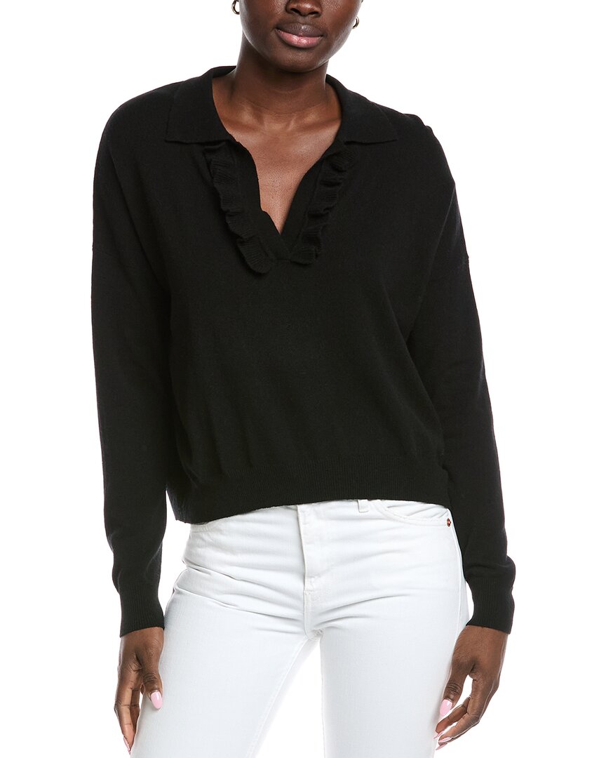 Осенний кашемировый свитер с воротником Джонни и рюшами Autumn Cashmere, черный
Осенний кашемировый свитер с воротником Джонни и рюшами Autumn Cashmere, черный