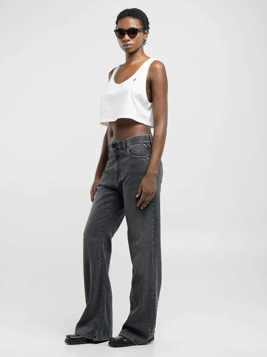 Женская короткая майка на бретелях Replay, белый
Женская короткая майка на бретелях Replay, белый