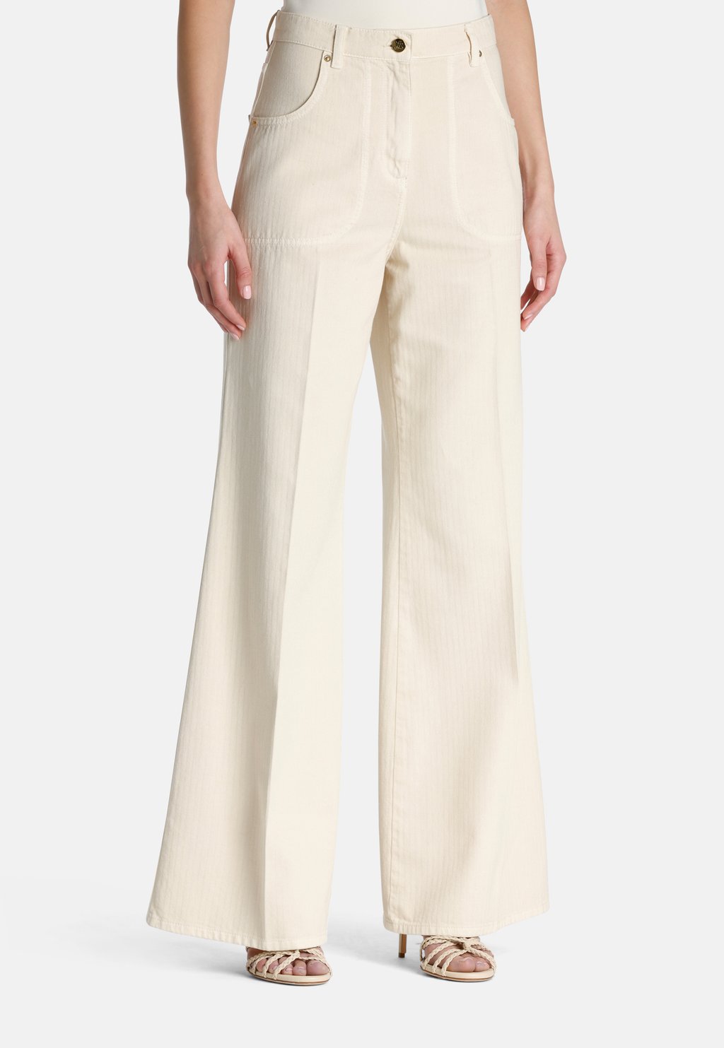 Расклешенные джинсы ALI Luisa Spagnoli, кремовый
Расклешенные джинсы ALI Luisa Spagnoli, кремовый