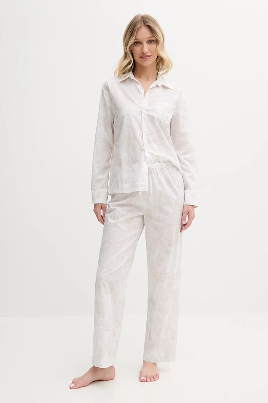 Хлопковая пижама Lauren Ralph Lauren, белый
Хлопковая пижама Lauren Ralph Lauren, белый