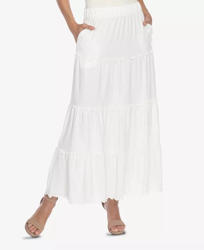 Женская многоярусная юбка макси White Mark, белый
Женская многоярусная юбка макси White Mark, белый