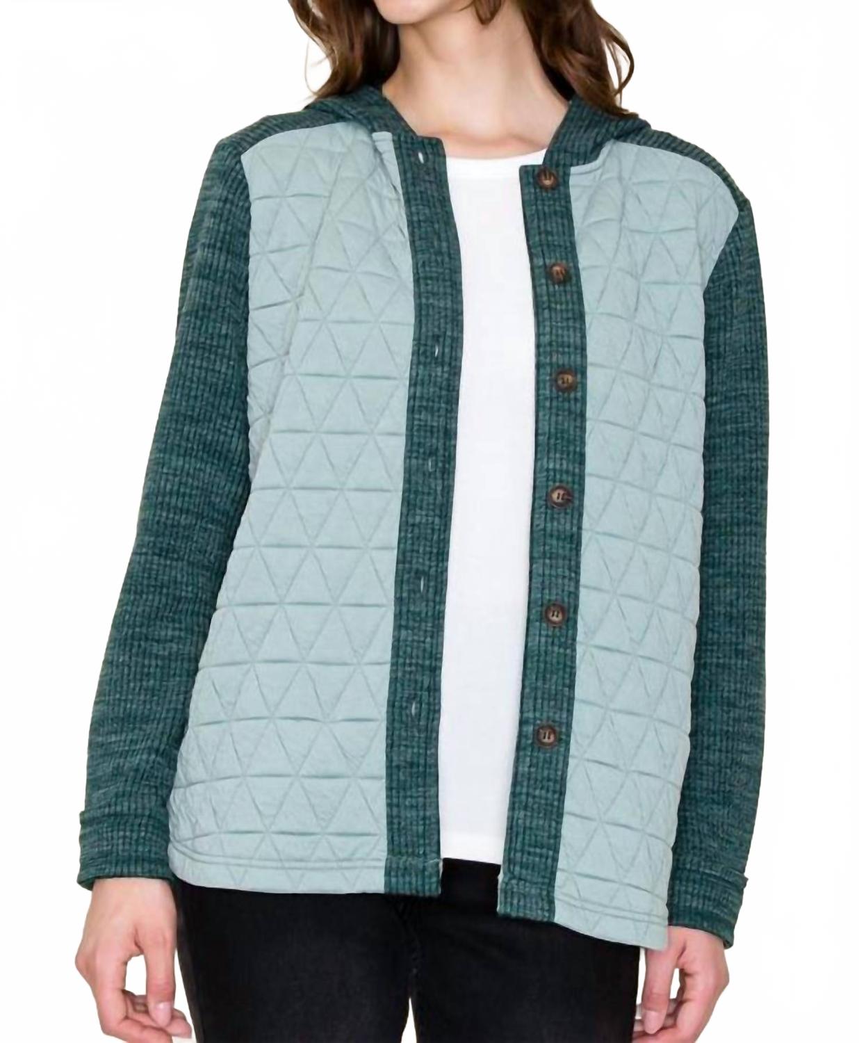 Стеганая контрастная куртка зеленого цвета STACCATO
Стеганая контрастная куртка зеленого цвета STACCATO