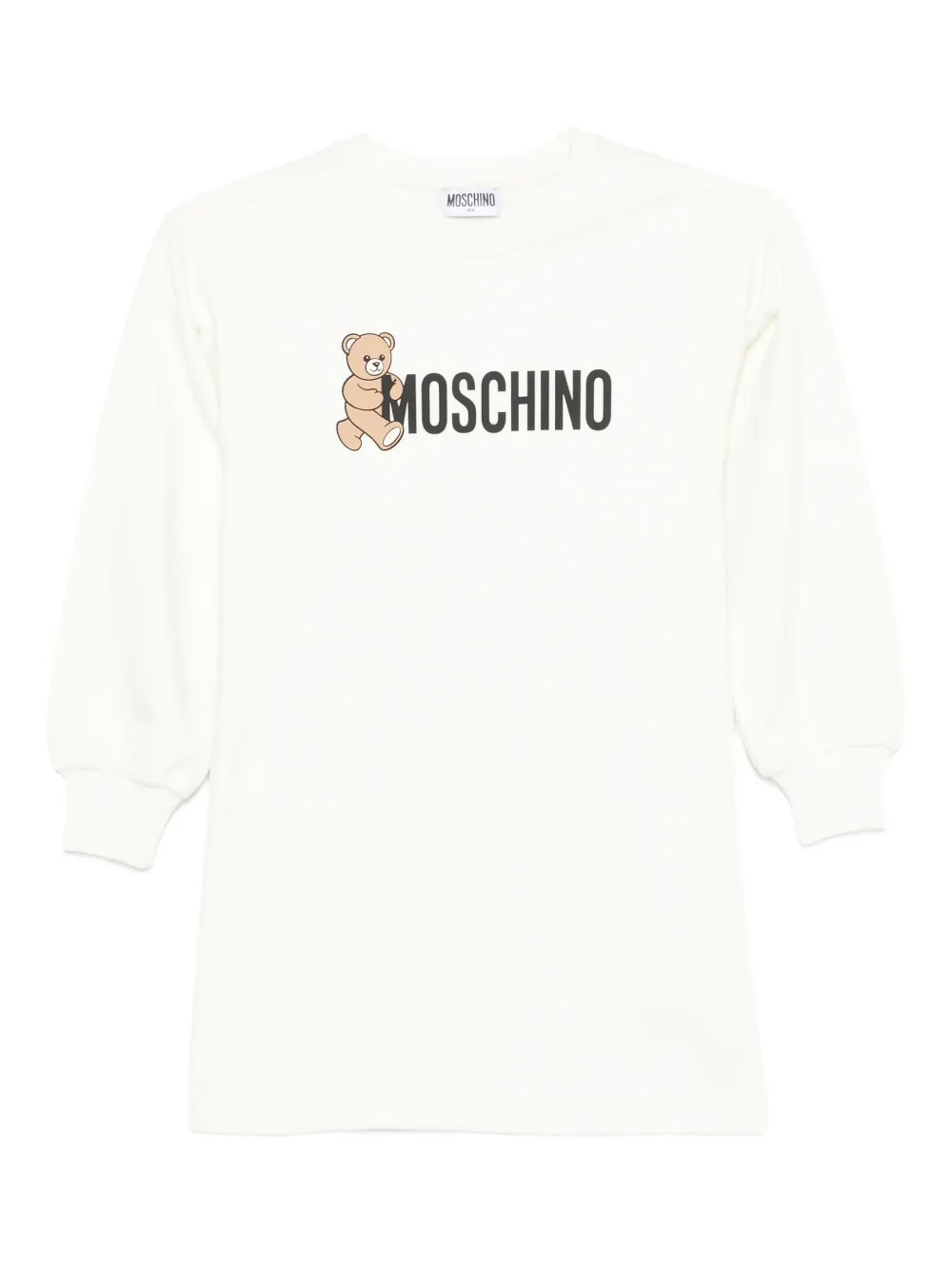 Топ с логотипом Moschino Kids, белый 
Топ с логотипом Moschino Kids, белый