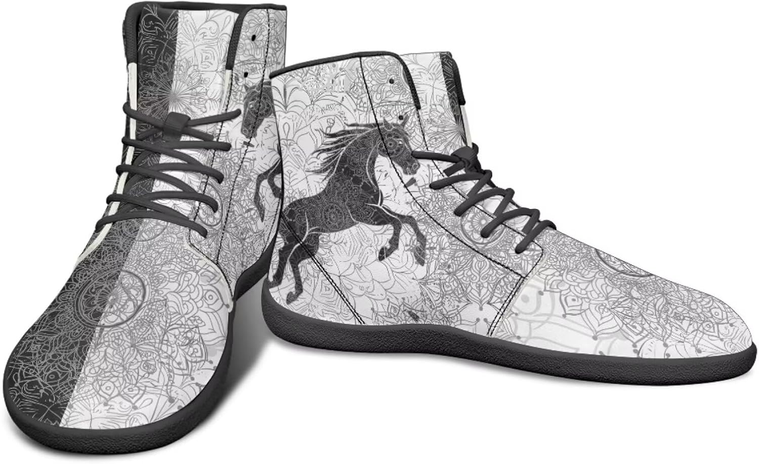 Мужские ультрагибкие кроссовки с анималистическим принтом, высокие, на резиновой подошве, черно-белые, с мандалой, для бега Watdotory
Мужские ультрагибкие кроссовки с анималистическим принтом, высокие, на резиновой подошве, черно-белые, с мандалой, для бега Watdotory