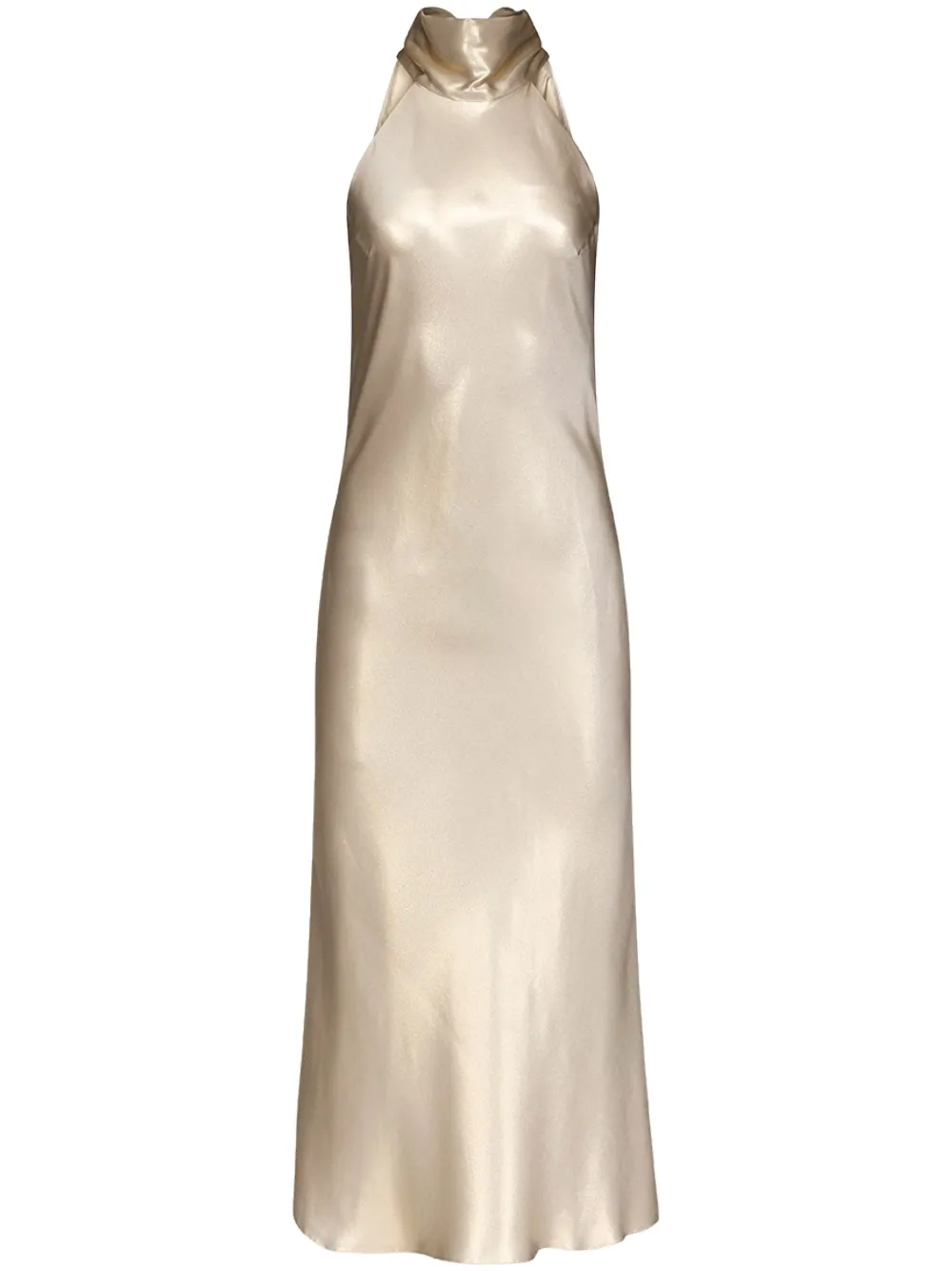 Платье Sienna с вырезом халтер Galvan, золотой 
Платье Sienna с вырезом халтер Galvan, золотой