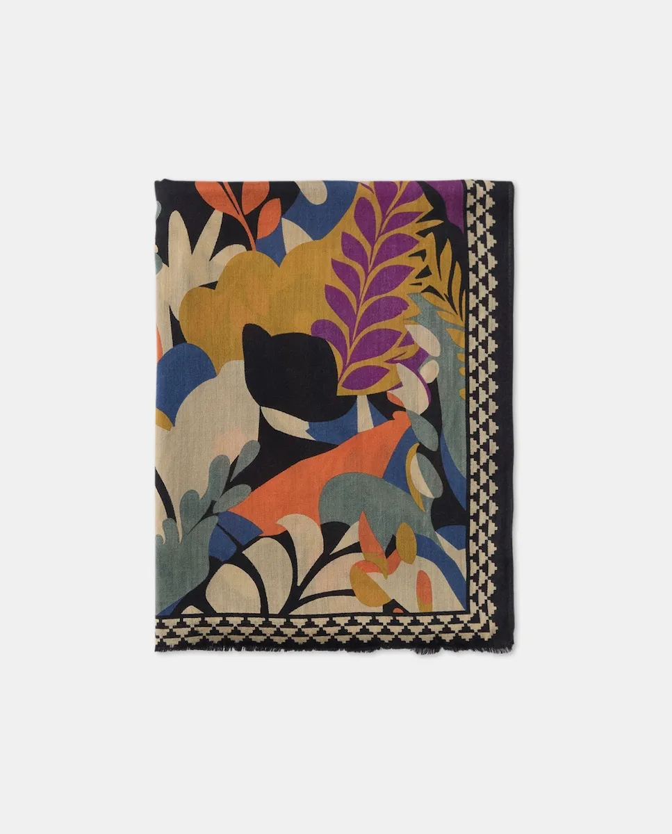 Шарф из шерсти и шелка Colores Otoño, черный
Шарф из шерсти и шелка Colores Otoño, черный