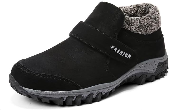 Женские зимние сапожки RZDYSQ с теплой подкладкой из меха, ортопедические для походов, зимние удобные нескользящие слипоны для снега для мужчин и женщин (черный - мужской, US-10)
Женские зимние сапожки RZDYSQ с теплой подкладкой из меха, ортопедические для походов, зимние удобные нескользящие слипоны для снега для мужчин и женщин (черный - мужской, US-10)