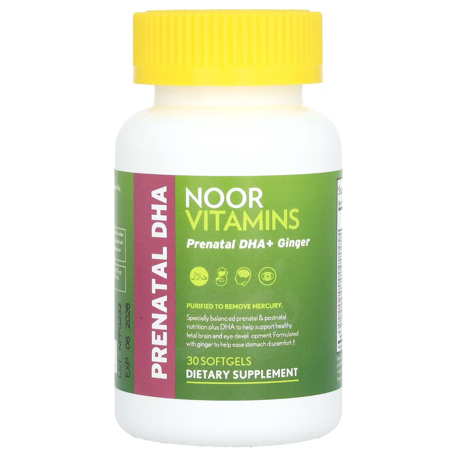 Витамины для беременных Noor Vitamins с ДГК + имбирь, 30 мягких таблеток
Витамины для беременных Noor Vitamins с ДГК + имбирь, 30 мягких таблеток