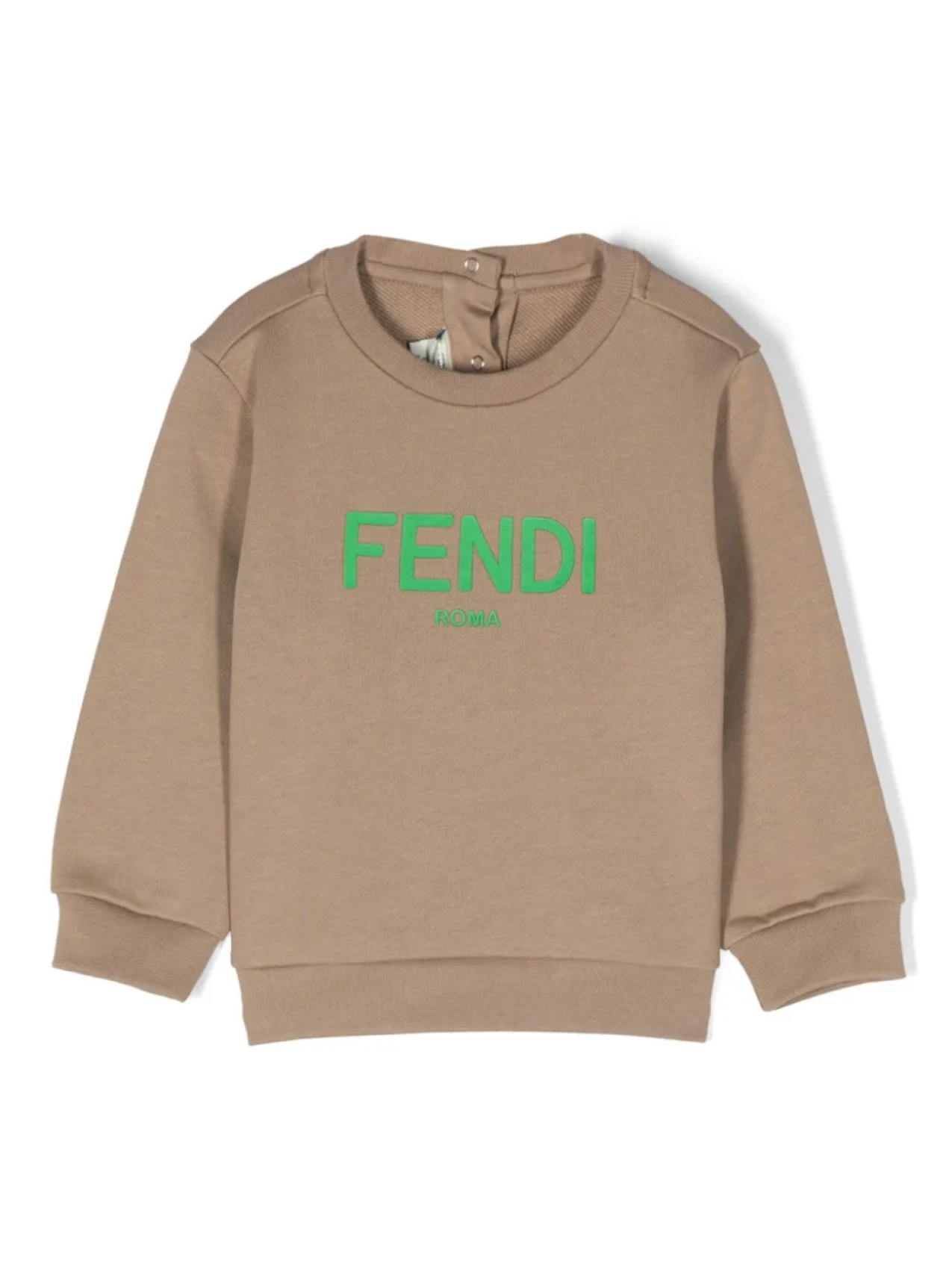 Толстовка с логотипом Fendi Kids, коричневый 
Толстовка с логотипом Fendi Kids, коричневый