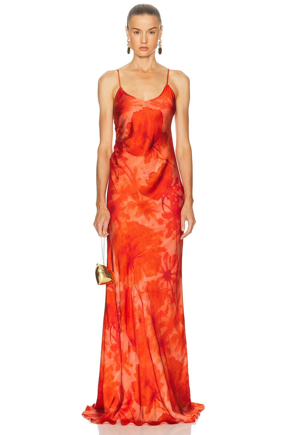 Рюшированный ночной слинговый халат Alejandra Alonso Rojas, Red Print
Рюшированный ночной слинговый халат Alejandra Alonso Rojas, Red Print