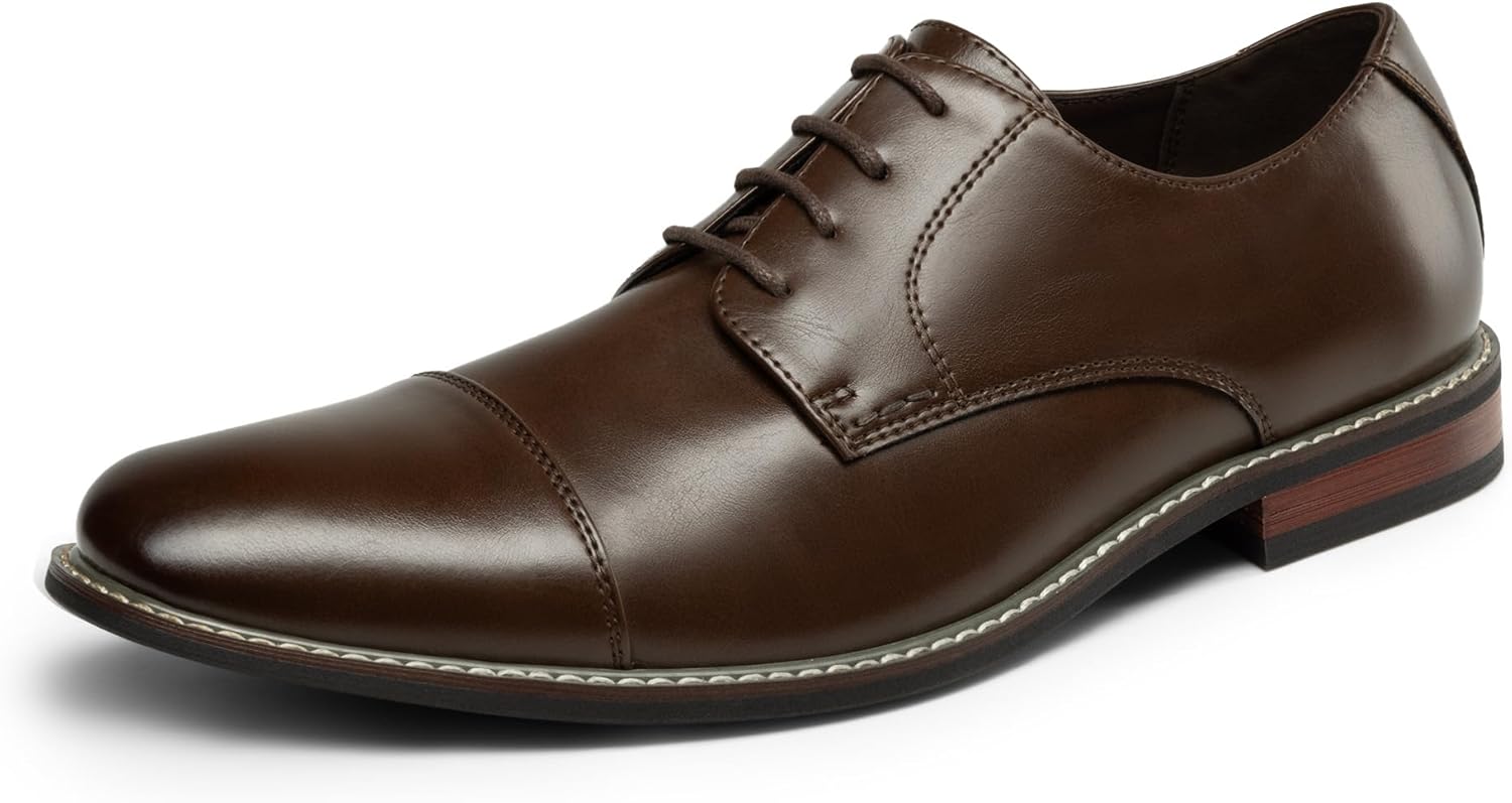 Мужские классические современные туфли оксфорды с шнуровкой Bruno Marc, темно-коричневый
Мужские классические современные туфли оксфорды с шнуровкой Bruno Marc, темно-коричневый