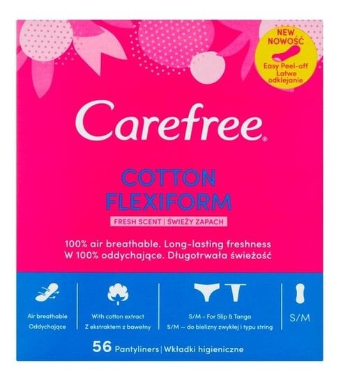 Гигиенические прокладки Cotton Flexiform, 56 шт. Carefree
Гигиенические прокладки Cotton Flexiform, 56 шт. Carefree
