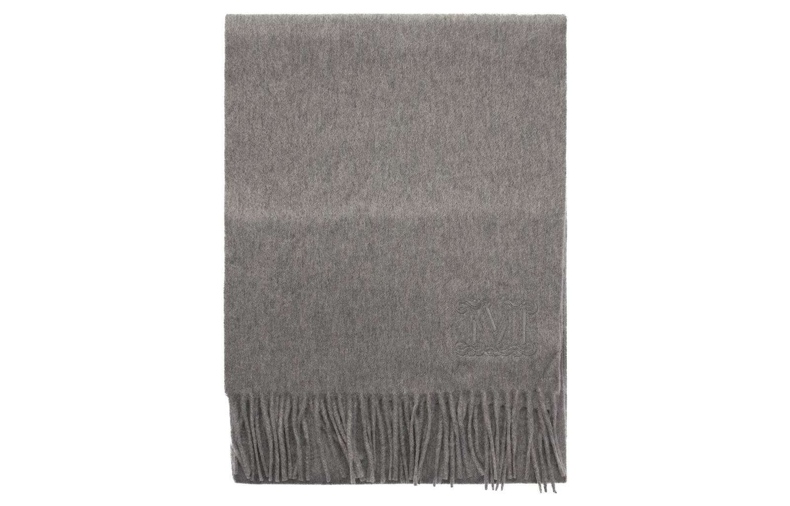 MaxMara Max Embroidered Logo Fringe Scarf
MaxMara Max Embroidered Logo Fringe Scarf