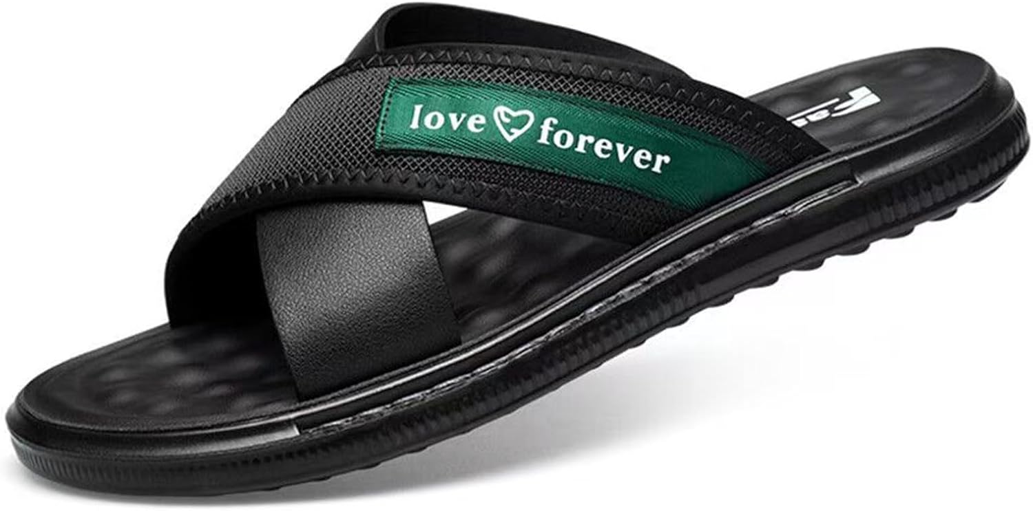 Мужские шлепанцы Abborora с перекрестной застежкой, открытым носком, мягкой латексной стелькой, повседневные кожаные пляжные туфли, черный
Мужские шлепанцы Abborora с перекрестной застежкой, открытым носком, мягкой латексной стелькой, повседневные кожаные пляжные туфли, черный