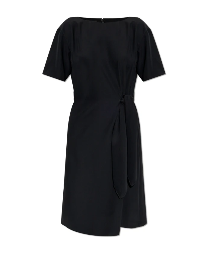 Платье с декоративным бантом сбоку Emporio Armani, черный
Платье с декоративным бантом сбоку Emporio Armani, черный