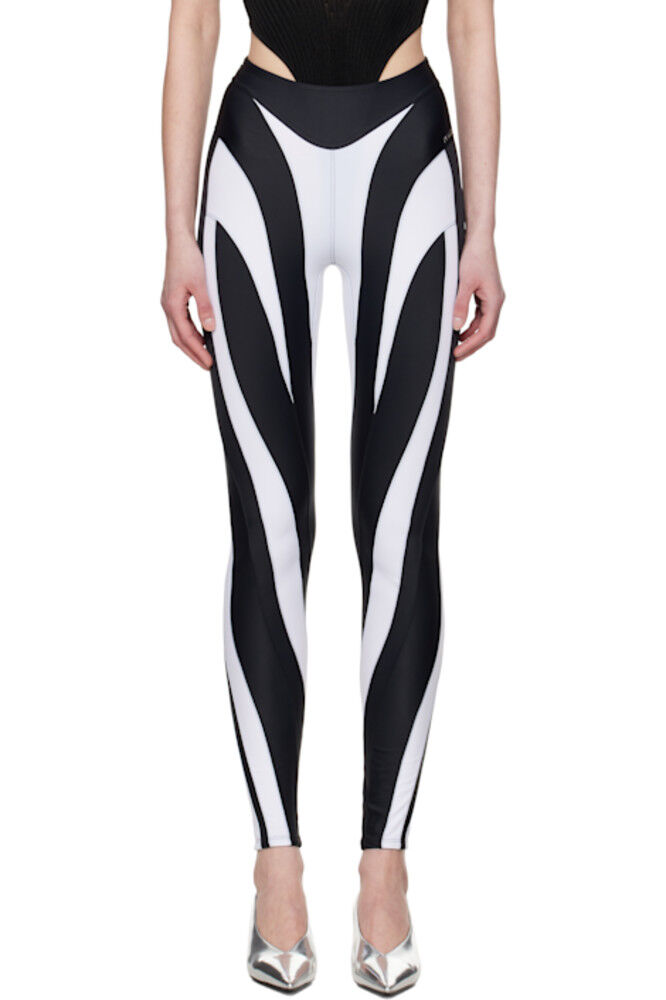 Черно-белые леггинсы из лайкры Eco Sport Mugler
Черно-белые леггинсы из лайкры Eco Sport Mugler