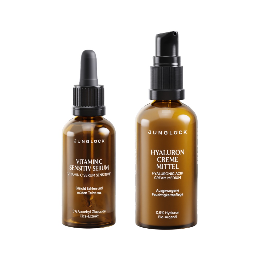 Крем для лица glow & go kombi - hyaluron creme und vitamin c serum geschenkset Junglueck, количество 1 шт.
Крем для лица glow & go kombi - hyaluron creme und vitamin c serum geschenkset Junglueck, количество 1 шт.