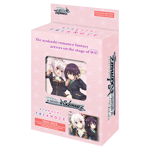 Карточная игра Weiss Schwarz: Trial Deck – Ayakashi Triangle Bushiroad
Карточная игра Weiss Schwarz: Trial Deck – Ayakashi Triangle Bushiroad