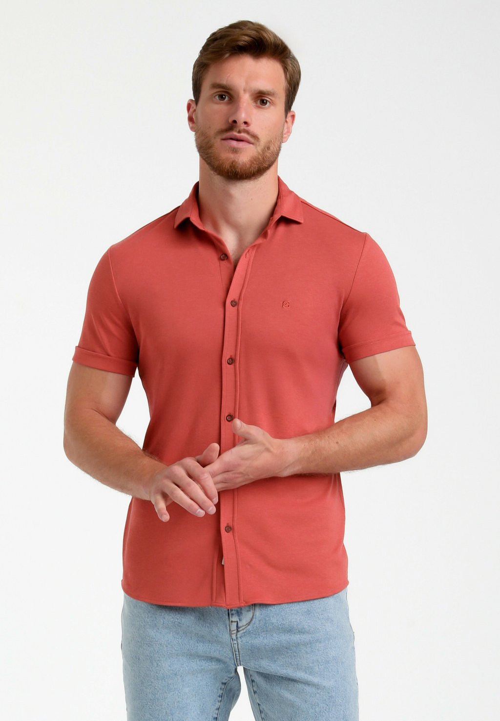 Повседневная рубашка Gabbiano, коралловый
Повседневная рубашка Gabbiano, коралловый