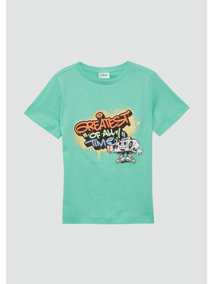 Футболка s.Oliver, зеленый 
Футболка s.Oliver, зеленый