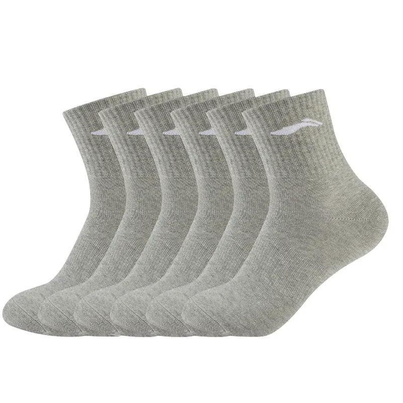 Мужские носки средней высоты LiNing, набор из 6 пар., 6 pack (серый)
Мужские носки средней высоты LiNing, набор из 6 пар., 6 pack (серый)