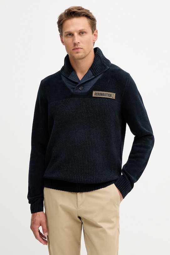 Хлопковый свитер Aeronautica Militare, темно-синий
Хлопковый свитер Aeronautica Militare, темно-синий