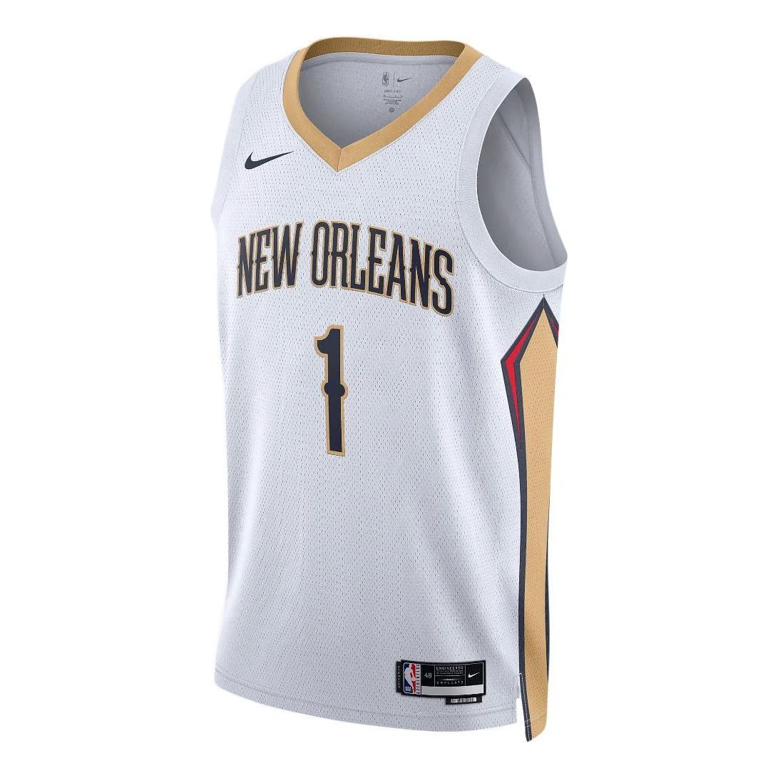 Баскетбольное джерси Nike Dri-FIT NBA New Orleans Pelicans Zion Williamson Association Edition 2022/23 Swingman Jersey
Баскетбольное джерси Nike Dri-FIT NBA New Orleans Pelicans Zion Williamson Association Edition 2022/23 Swingman Jersey