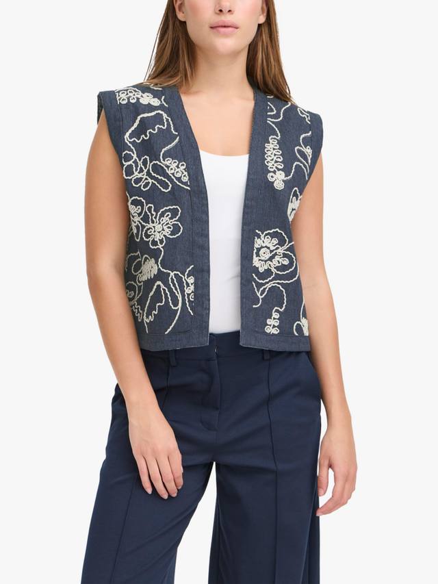 Вышитый жилет Paulia ICHI, Estate Blue
Вышитый жилет Paulia ICHI, Estate Blue