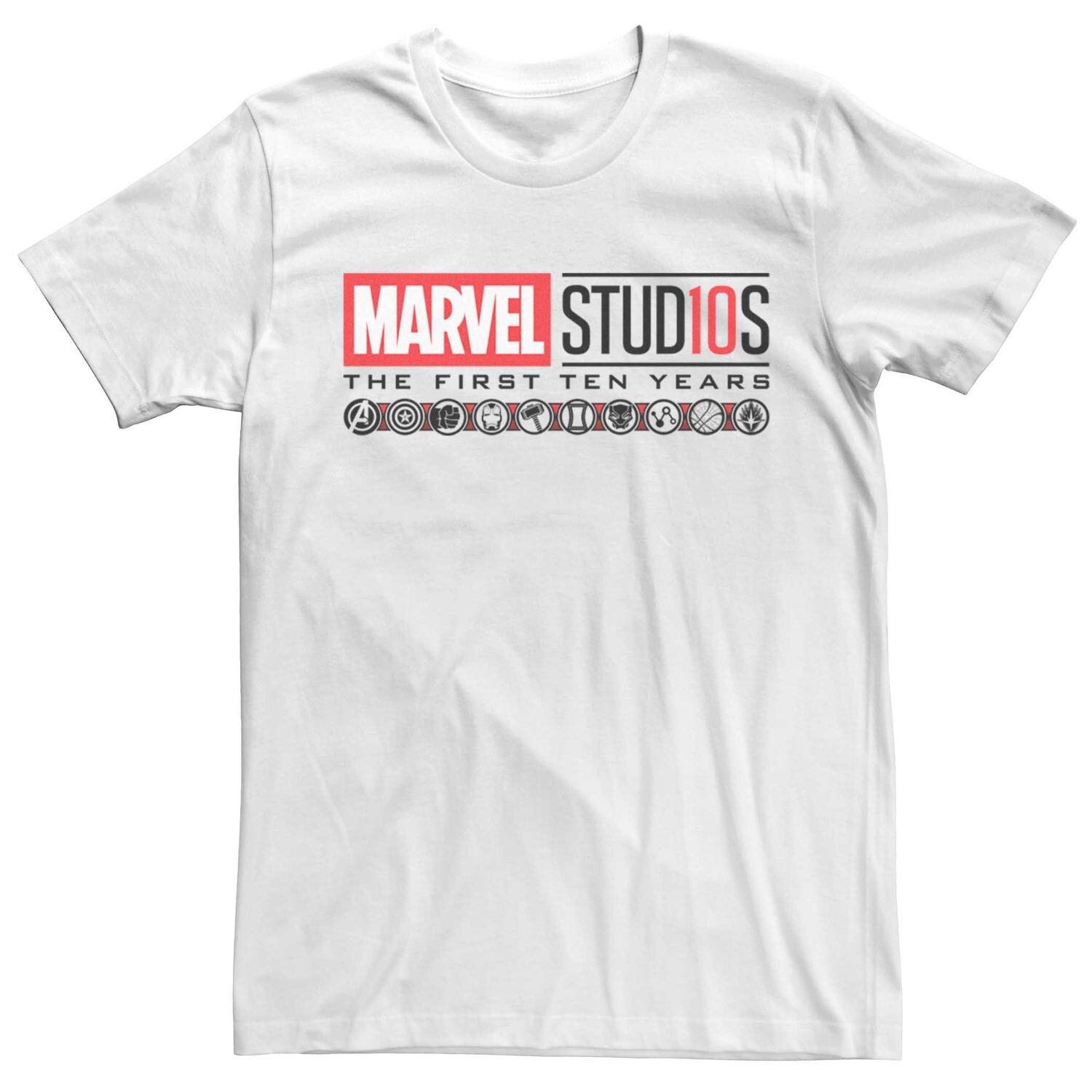 Мужская футболка с логотипом Marvel Studios Ten Years Icon Licensed Character
Мужская футболка с логотипом Marvel Studios Ten Years Icon Licensed Character