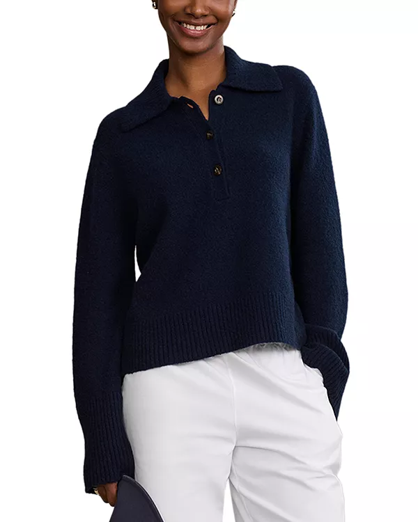 Свитер-Поло Stevie из кашемировой смеси Jenni Kayne, синий
Свитер-Поло Stevie из кашемировой смеси Jenni Kayne, синий