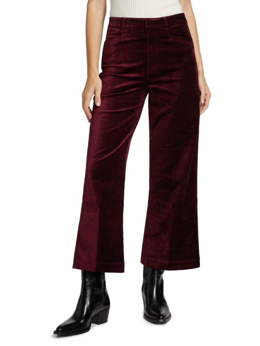 Укороченные брюки Anessa из хлопкового смесового бархата Paige, цвет Dark Oxblood
Укороченные брюки Anessa из хлопкового смесового бархата Paige, цвет Dark Oxblood