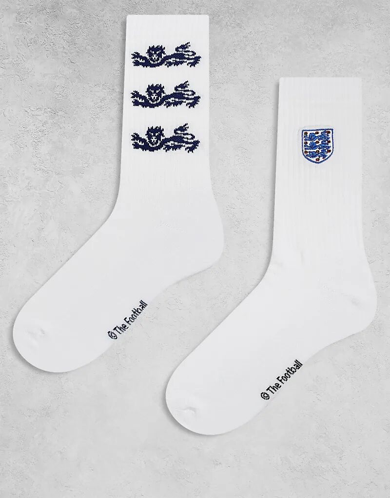 ASOS DESIGN 2 Пары носков с вышивкой «Англия» белого цвета
ASOS DESIGN 2 Пары носков с вышивкой «Англия» белого цвета