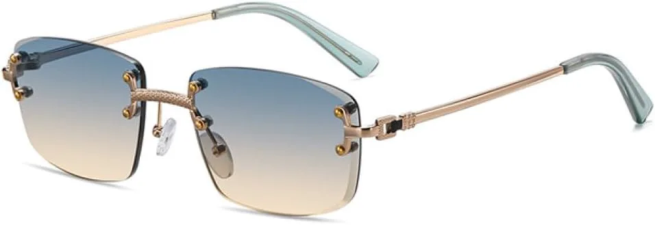 Солнцезащитные очки с градиентными линзами, металлические, без оправы, квадратные, фиолетовые, для женщин, прямоугольные без оправы для мужчин MTZJH, Green Yellow
Солнцезащитные очки с градиентными линзами, металлические, без оправы, квадратные, фиолетовые, для женщин, прямоугольные без оправы для мужчин MTZJH, Green Yellow