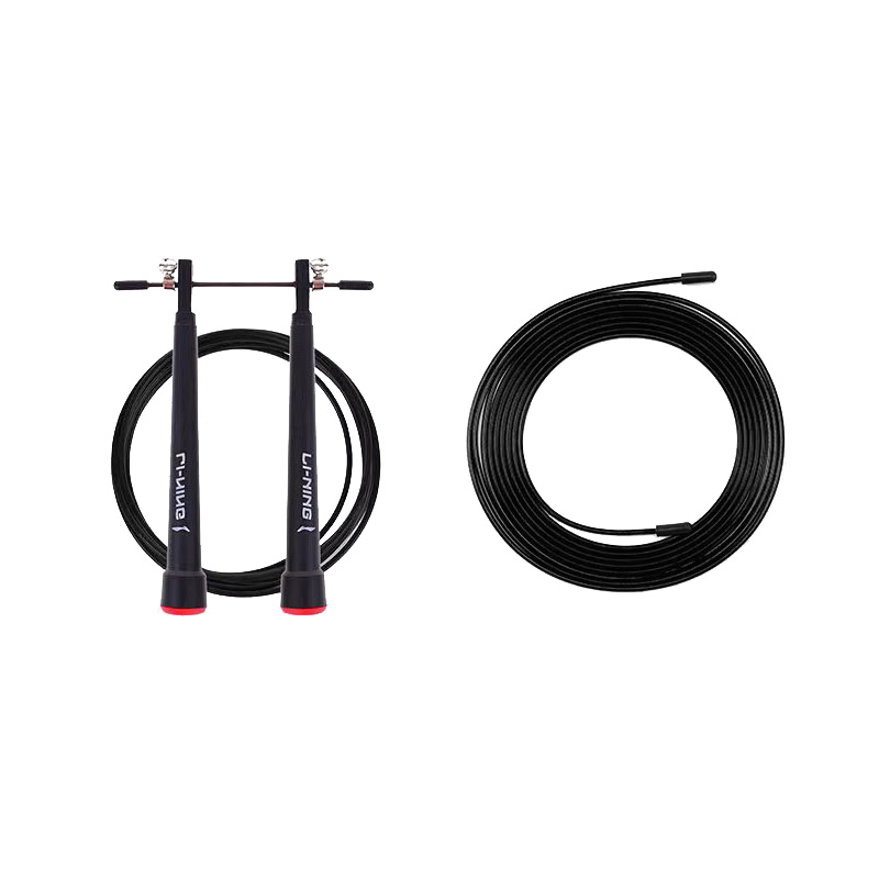 Скакалка для скоростных тренировок материал троса pvc стальной трос, материал рукоятки pvc для учеников LINING, Black+Backup Cord
Скакалка для скоростных тренировок материал троса pvc стальной трос, материал рукоятки pvc для учеников LINING, Black+Backup Cord