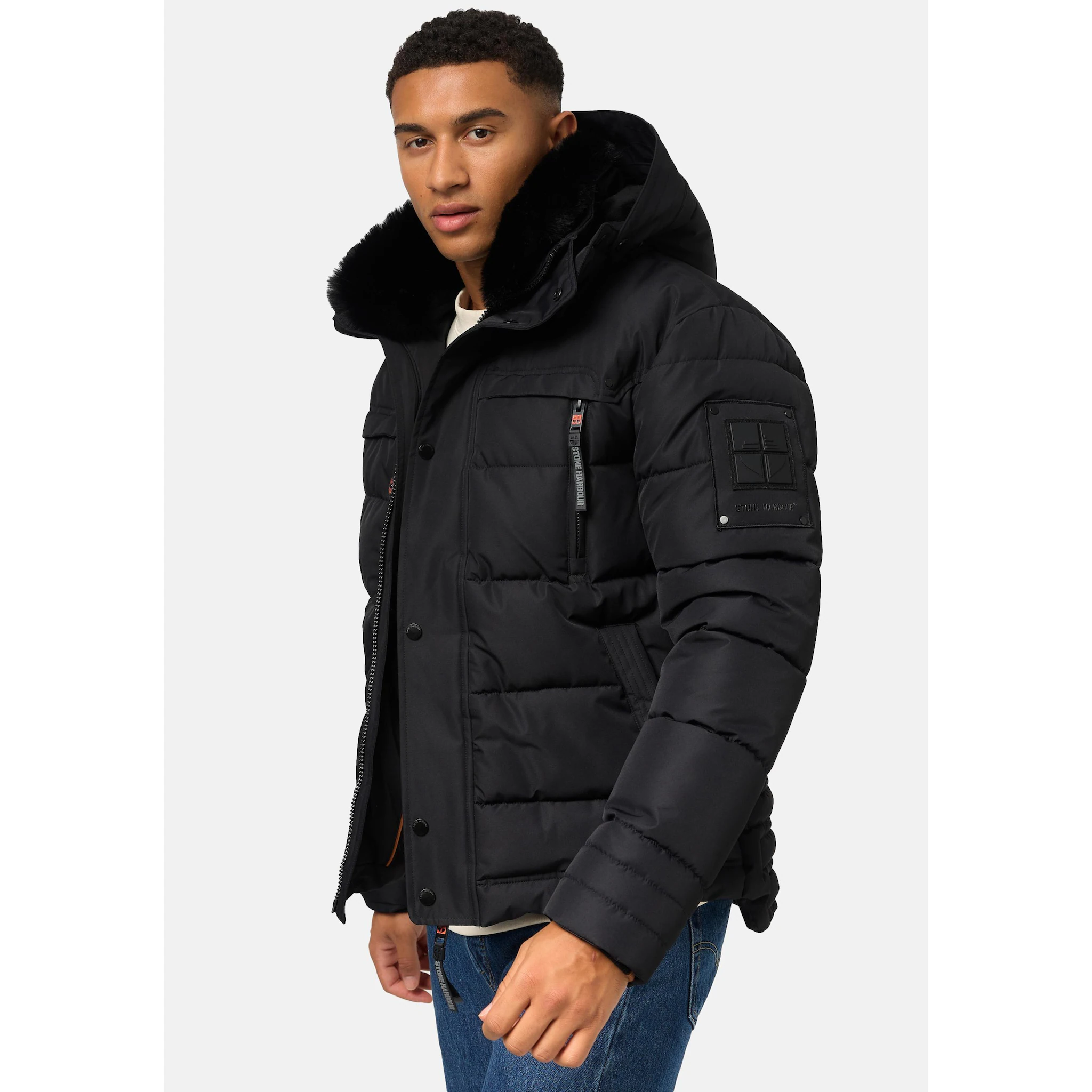Стеганая куртка Stone Harbor "Witas", с капюшоном, стеганая мужская зимняя куртка со съемным капюшоном Stone Harbour, черный
Стеганая куртка Stone Harbor "Witas", с капюшоном, стеганая мужская зимняя куртка со съемным капюшоном Stone Harbour, черный