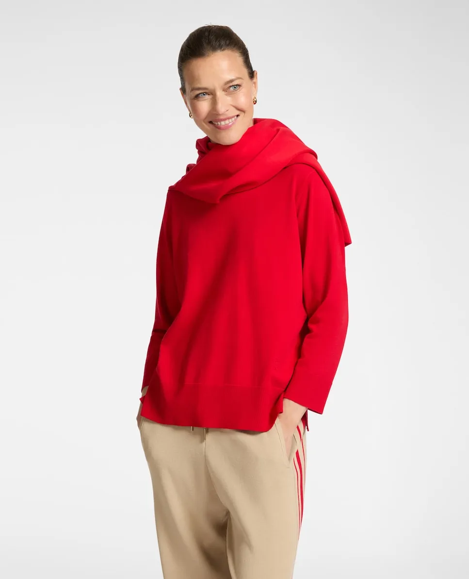 Женский спортивный джемпер с круглым вырезом Elena Miró, красный
Женский спортивный джемпер с круглым вырезом Elena Miró, красный