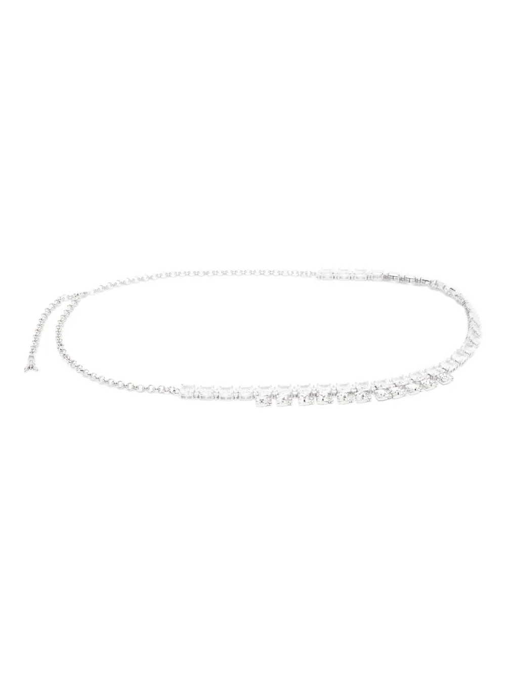 Ремень с кристаллами Patrizia Pepe, серебристый
Ремень с кристаллами Patrizia Pepe, серебристый