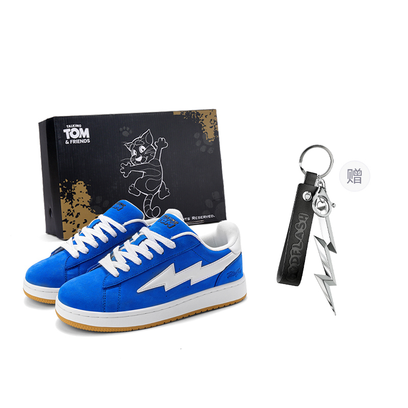 TALKING TOM Молния Возмездие Шторм противоскользящие и износостойкие легкие низкие скейтбордские кроссовки унисекс сине-белый фарфор с бесплатным брелоком
TALKING TOM Молния Возмездие Шторм противоскользящие и износостойкие легкие низкие скейтбордские кроссовки унисекс сине-белый фарфор с бесплатным брелоком