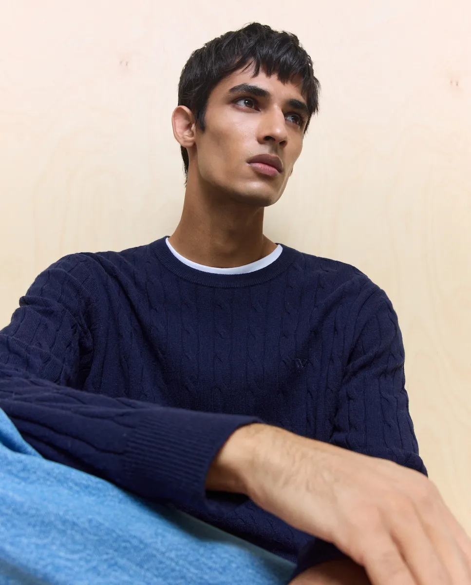 Мужской свитер с круглым вырезом Easy Wear, темно-синий
Мужской свитер с круглым вырезом Easy Wear, темно-синий