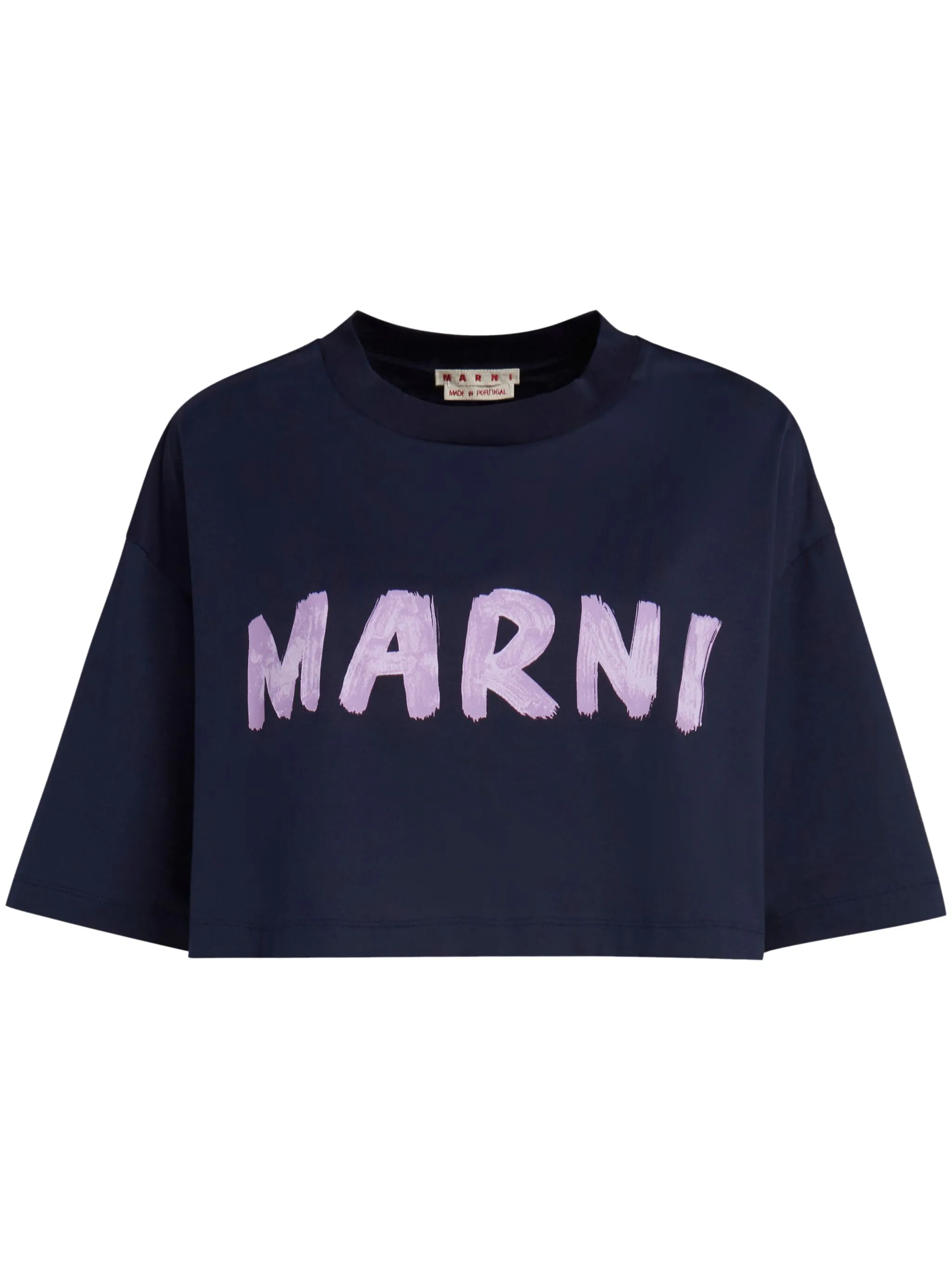 Укороченная футболка с логотипом Marni, синий
Укороченная футболка с логотипом Marni, синий