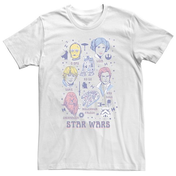 Футболка Big & tall original cast с линейным рисунком для идентификации Star Wars
Футболка Big & tall original cast с линейным рисунком для идентификации Star Wars