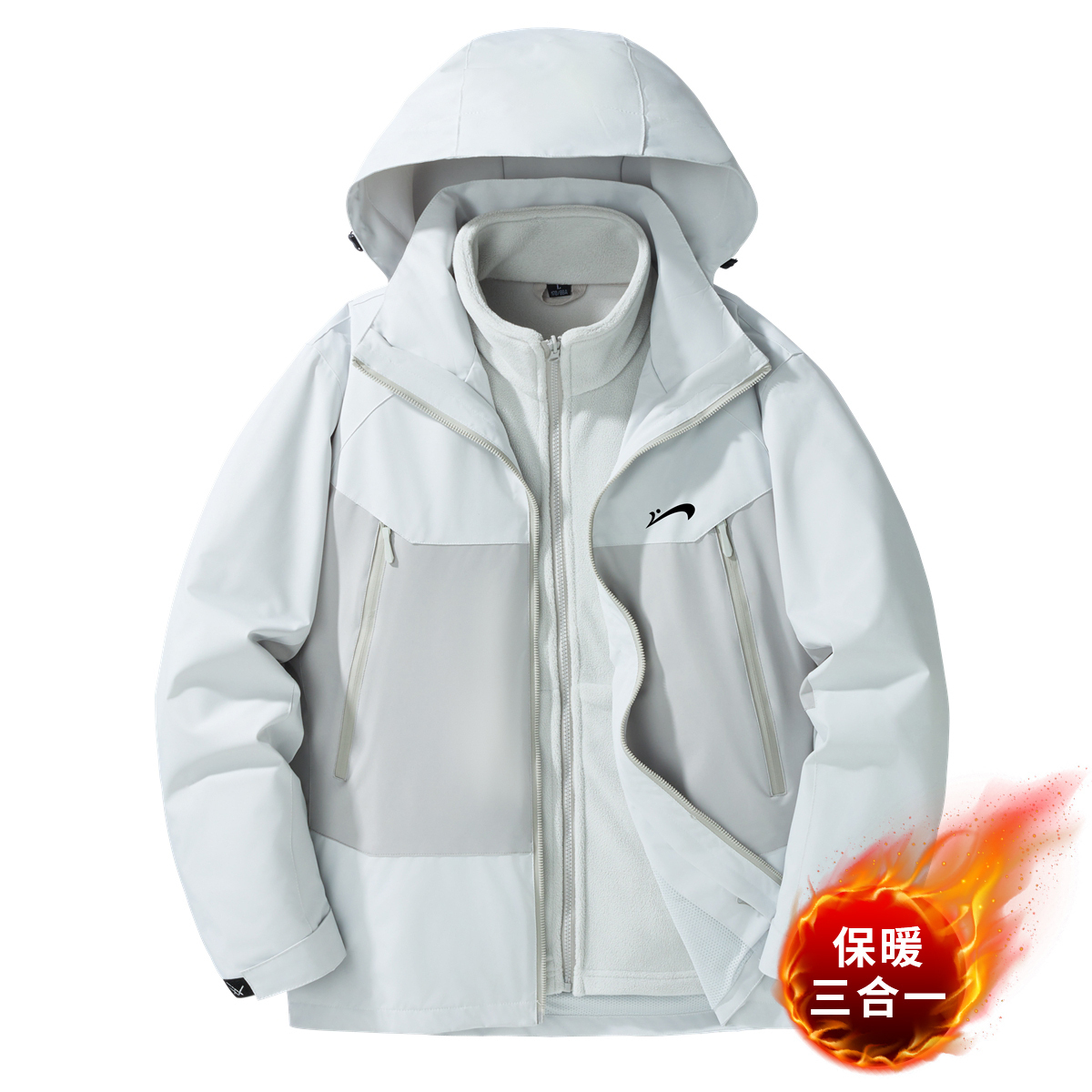 K-bird Куртка Unisex, Ecru Gray (9811 3-in-1 Thick)
K-bird Куртка Unisex, Ecru Gray (9811 3-in-1 Thick)