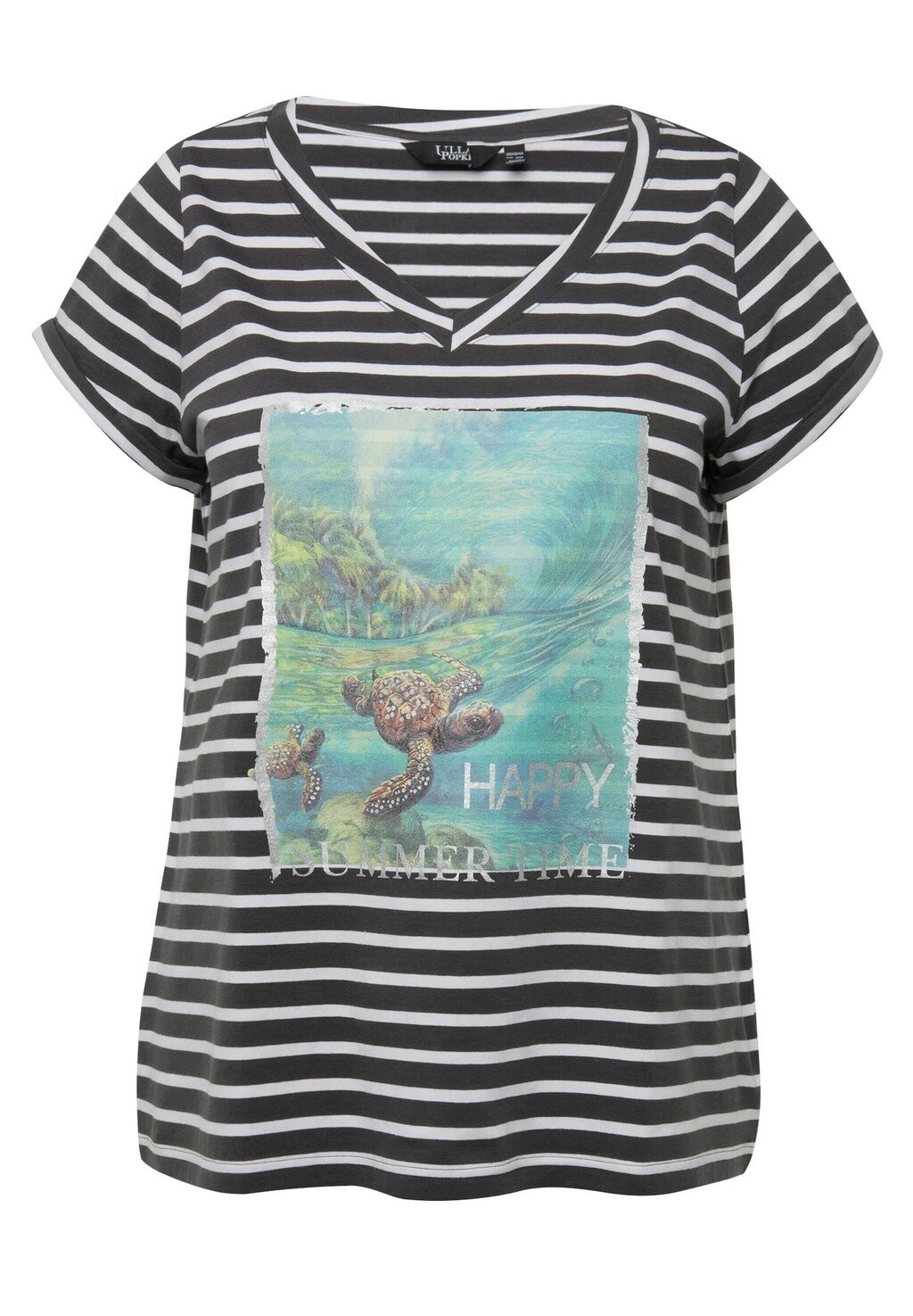 Футболка с принтом STRIPED TURTLE SHORT SLEEVE GRAPHIC TEE Ulla Popken, темно-серый
Футболка с принтом STRIPED TURTLE SHORT SLEEVE GRAPHIC TEE Ulla Popken, темно-серый