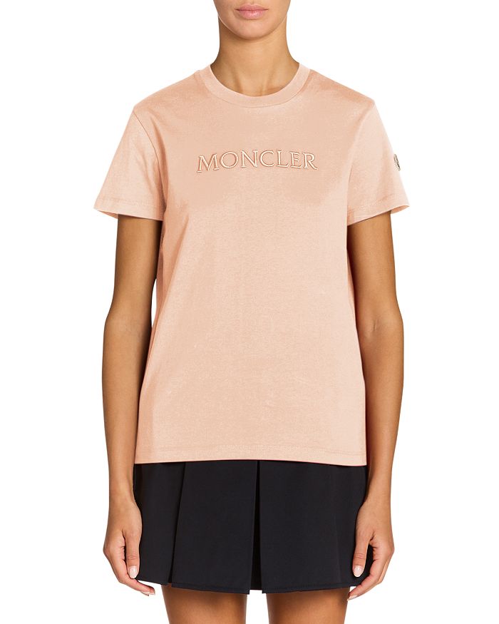 Футболка с вышитым логотипом Moncler, розовый
Футболка с вышитым логотипом Moncler, розовый
