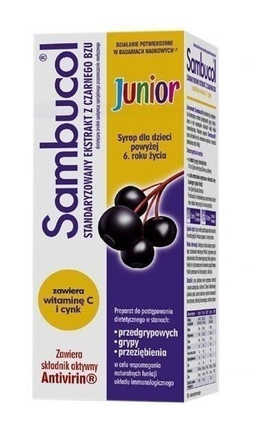 Sambucol Junior сироп для повышения иммунитета, 120 ml
Sambucol Junior сироп для повышения иммунитета, 120 ml