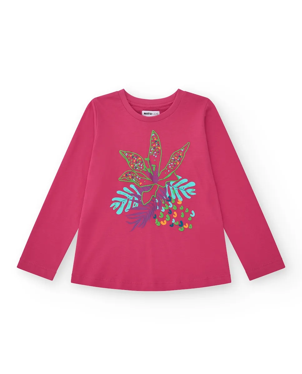 Футболка с длинными рукавами для девочек с тропическим принтом Tuc tuc, фуксия
Футболка с длинными рукавами для девочек с тропическим принтом Tuc tuc, фуксия