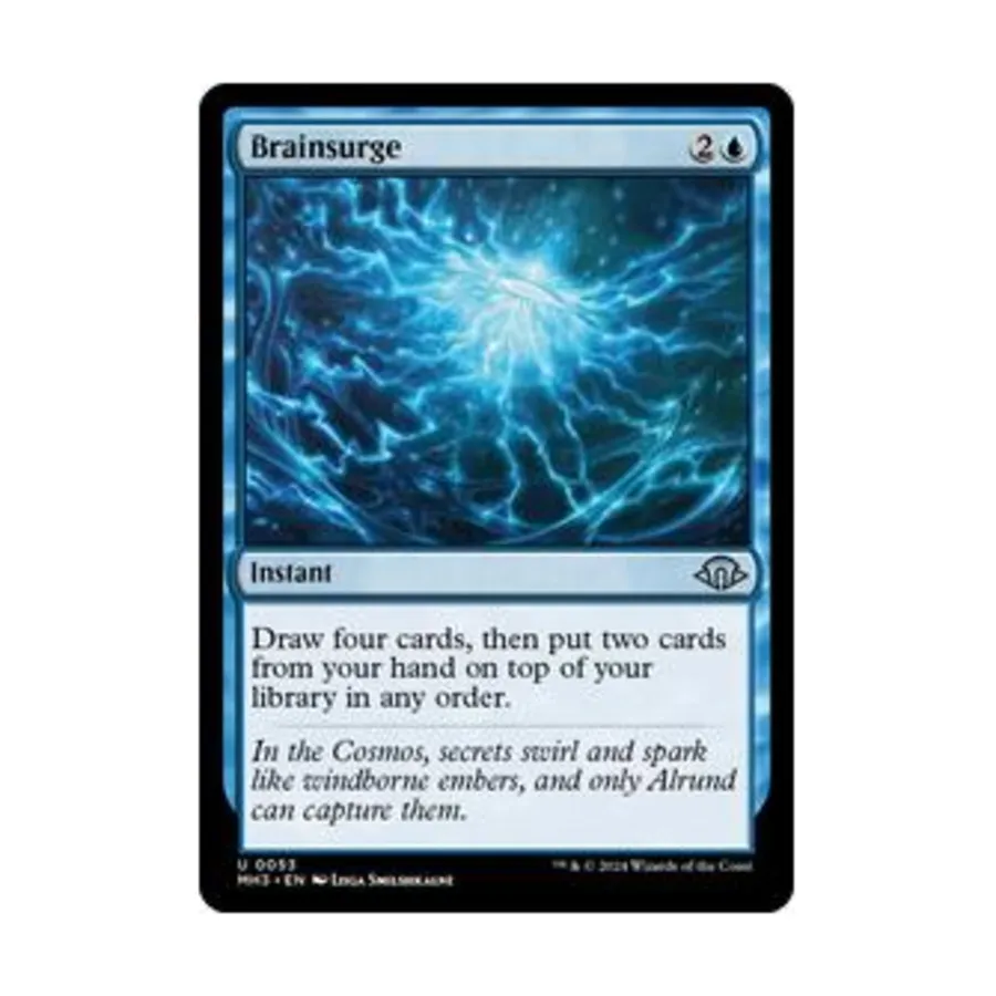 CCG Мозговой всплеск (U), MTG - Modern Horizons 3
CCG Мозговой всплеск (U), MTG - Modern Horizons 3