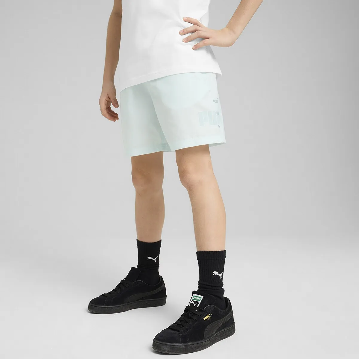 ESS LOGO LAB Летние тканые шорты B Puma Детские шорты, синий
ESS LOGO LAB Летние тканые шорты B Puma Детские шорты, синий